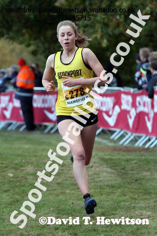Junior women, 2016 National Cross Cpuntry Relays, Berry Hill Park, Mansfield. Photo: David T. Hewitson/Sports for All Pics